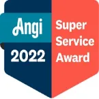 Angi Super Service Award for Hall's Landscaping.