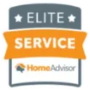 Homeadvisor Elite Service Badge for Hall's Landscaping.