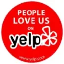 Award for top-rated landscaping On Yelp!