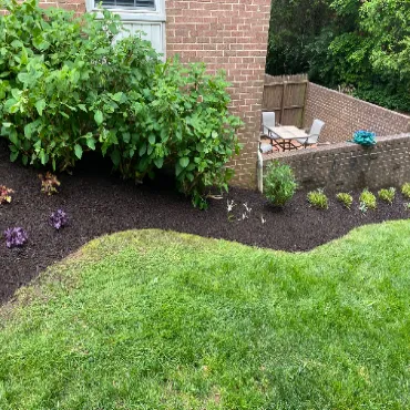 Mulching and Edging beds in Arlington, VA.